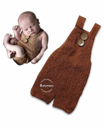 Babymoon Photoshoot Sleeveless Jumpsuit Costume - Brown