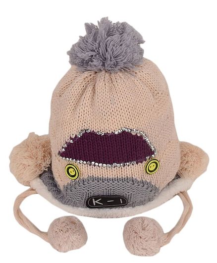 Tiekart Cartoon Design Cap - Brown
