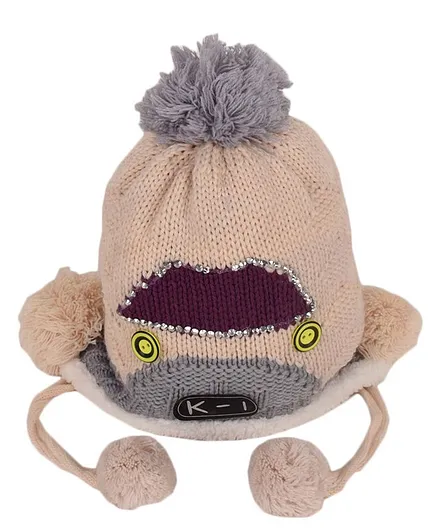 Tiekart Cartoon Design Cap - Brown