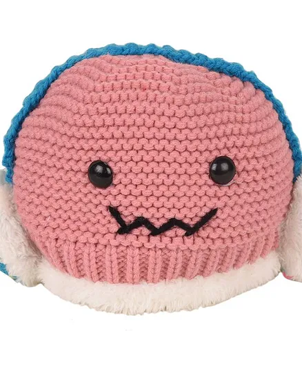 Tiekart Kids Animal Face Design Woollen Cap - Pink