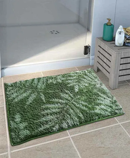 Athom Trendz Easy Home Designer Soft Anti Slip Bath Mat - Green