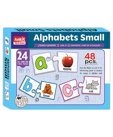Ankit Toys Alphabets Small Jigsaw Puzzle Set of 26 - 2 Pieces Each