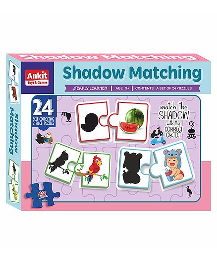 Ankit Toys Shadow Matching Jigsaw Puzzle Set of 28 - 2 Pieces each