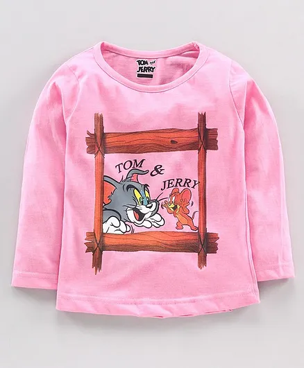 Eteenz Full Sleeves Top Tom and Jerry Print - Red