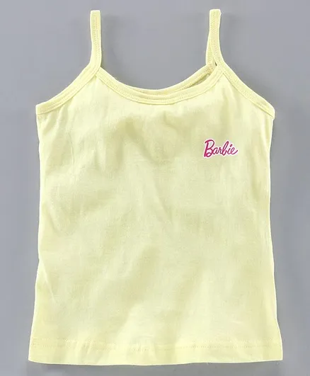 Red Rose Singlet Slip Barbie Print - Yellow