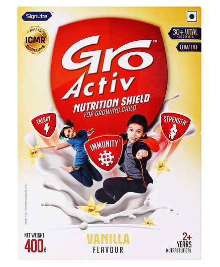 GroActiv Nutirition Shield for Growing Child Vanilla - 400 gm