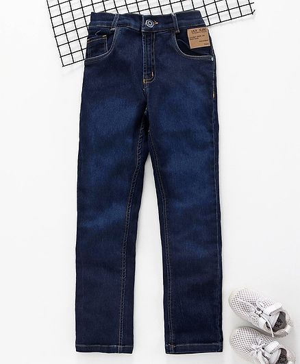 Little Kangaroos Full Length Denim Jeans - Dark Blue