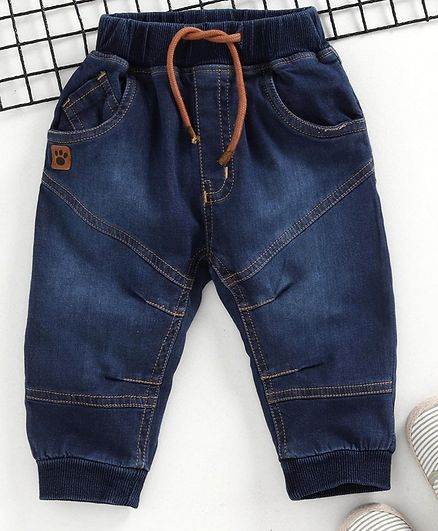 Little Kangaroos Full Length Jogger Jeans - Dark Blue