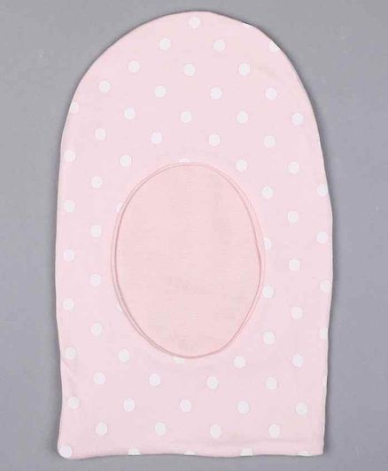 Grandma's Premium Monkey Cap Dot Print Pink - Diameter 10 cm
