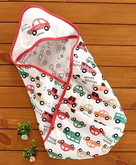 Doreme Hooded Wrapper - Red