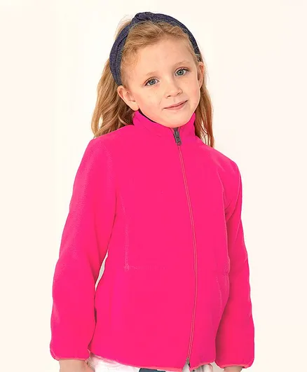 Cherry Crumble By Nitt Hyman Full Sleeves Solid Color Jacket - Navy Blue