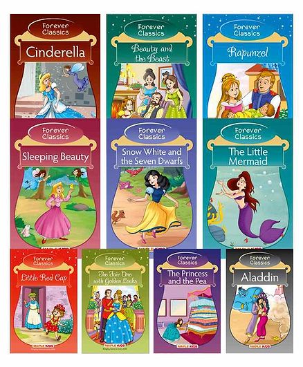 Maple Press Princess Fairy Tales Set of 10 Books - English