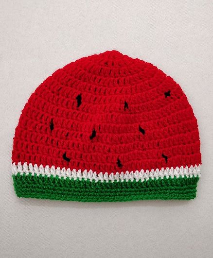 Knit Masters Watermelon Theme Cap - Red