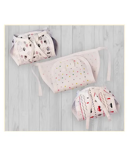 Lollipop Lane Soft Cushioned Cloth Nappies Large Pack of 3 - Peach