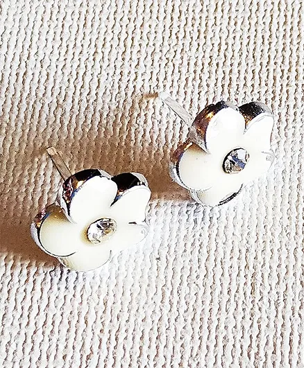 Kidcetra Flower Design Earrings - White