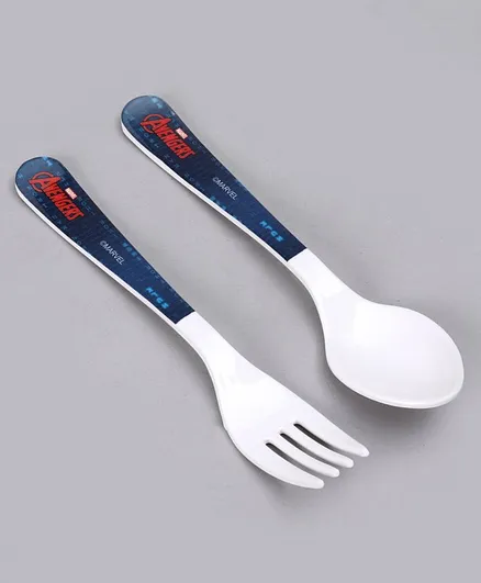 Marvel Avengers Fork & Spoon - Blue