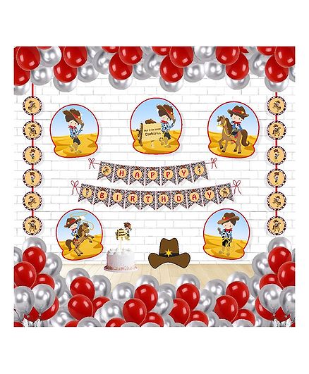 Untumble Cowboy Theme Birthday Kit - Pack of 58