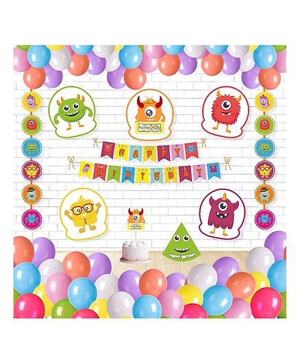 Untumble Monster Theme Birthday Kit - Pack of 58