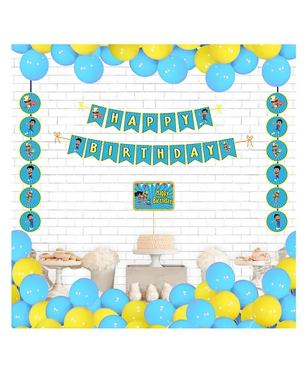 Untumble Vir The Robot Boy Party Mini Decoration Kit Multicolor - Pack of 23