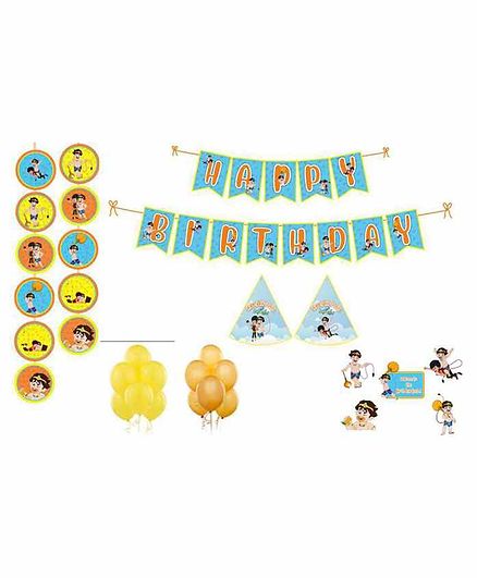 Untumble Cartoon Theme Birthday Kit - Pack of 58