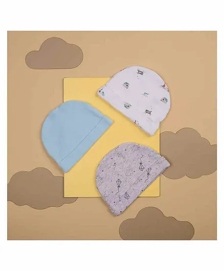 Kicks & Crawl Multi Design Caps Pack of 3 - Diameter 15 cm
