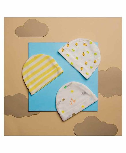 Kicks & Crawl Multi Design Caps Pack of 3 - Diameter 15 cm