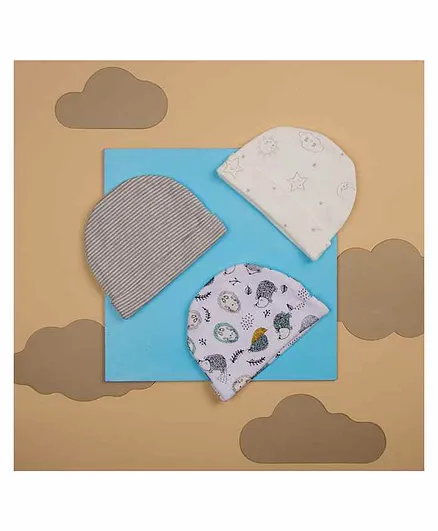 Kicks & Crawl Multi Design Caps Pack of 3 - Diameter 15 cm