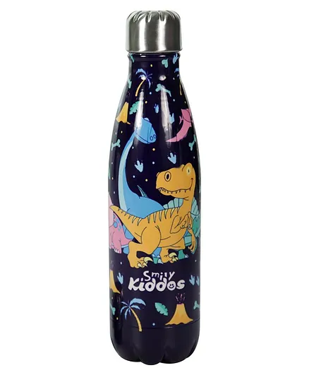 Smily Kiddos Water Bottle Dino Theme Violet - 500 ml