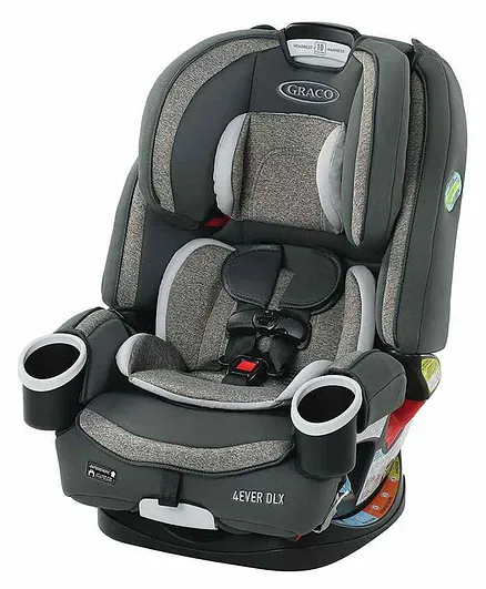 Graco 4Ever DLX 4 in 1 Infant to Toddler Car Seat with 10 Years of Use, Bryant - Grey