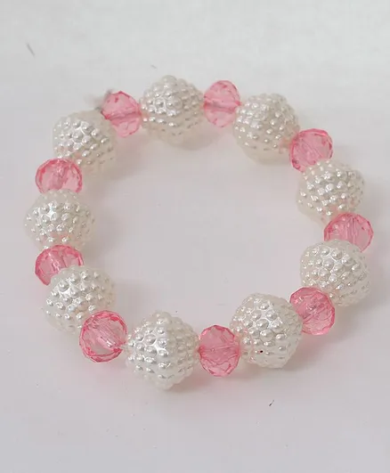 Pihoo Carved Crystals Bracelet - Off White