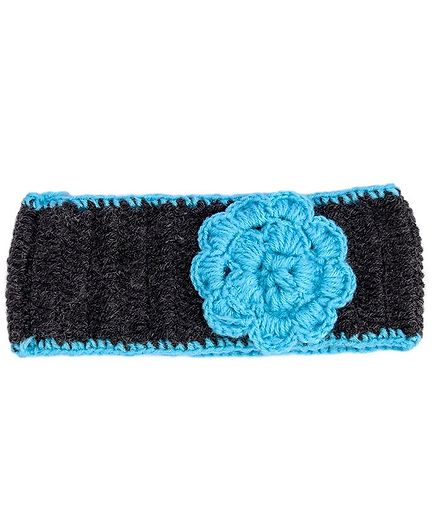 My Meo Flower Ear Warmer Cap - Black