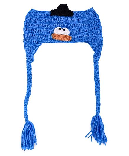 My Meo Pompom Ear Warmer Cap - Blue