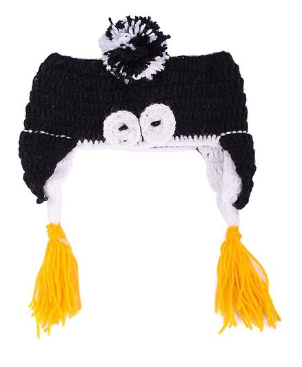 My Meo Pom Pom Ear Warmer Cap - Black