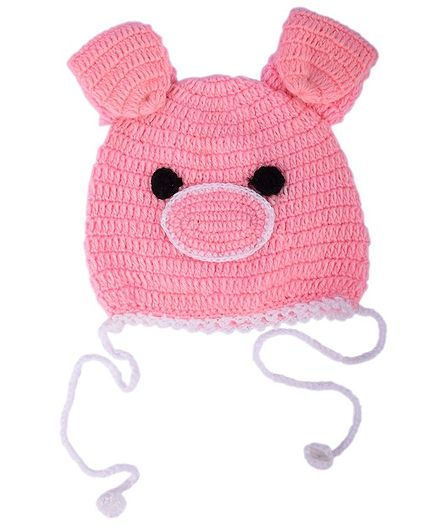 My Meo Pig Design Cap - Pink