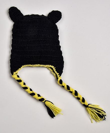 My Meo Braided Solid Cap - Black