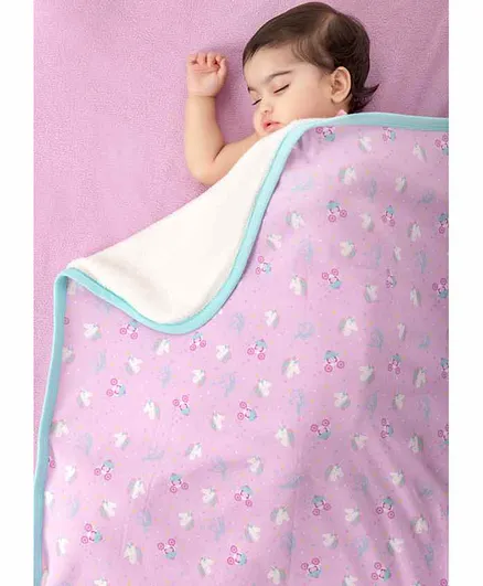 Mi Arcus Premium Cotton Blend Reversible Noah Blanket - Pink