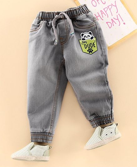 Babyhug Full Length Jeans - Grey