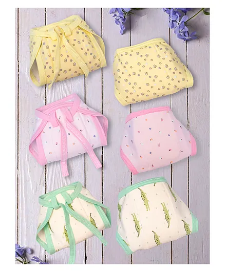 Lollipop Lane Foam Cushioned Cloth Diapers With Adjustable String Small - Pack of 3