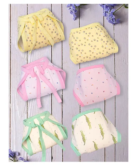 Lollipop Lane Foam Cushioned Cloth Diapers With Adjustable String Large - Pack of 3