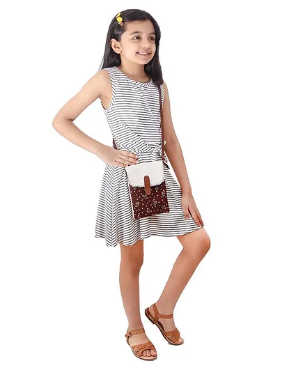 Little Hip Boutique Floral Print Sling Bag - Beige & Brown