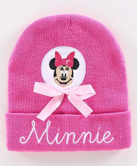 Disney Minnie Mouse Woollen Cap Pink - Diameter 46 cm