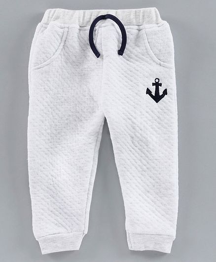 Mom's Love Full Length Lounge Pant Anchor Patch - White