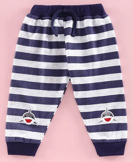 Mom's Love Full Length Striped Lounge Pant- Teal Green