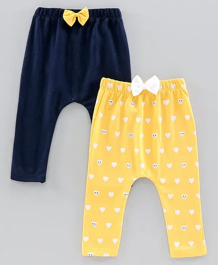 Mom's Love Full Length Winter Wear Diaper Leggings Pack of 2 (Color and Print May Vary)