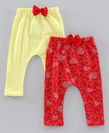 Mom's Love Full Length Winter Wear Diaper Leggings Pack of 2 (Color and Print May Vary)