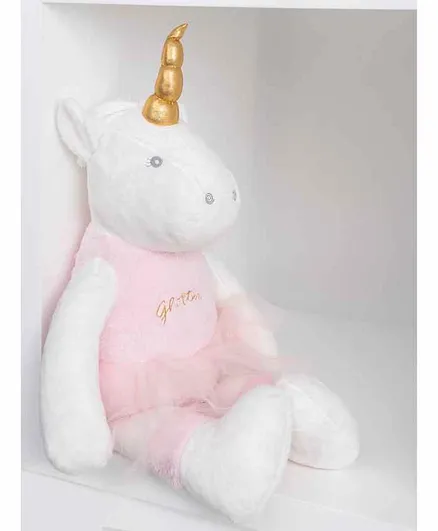 Mi Arcus Uniglow Mummy Unicorn Soft Toy White Pink - Height 55 cm
