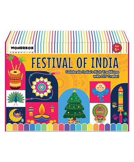 Wondrbox Festivals of India Activity Kit - Multicolour