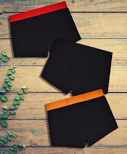 Charm n Cherish Pack Of 3 Premium Quality Solid Briefs - Black