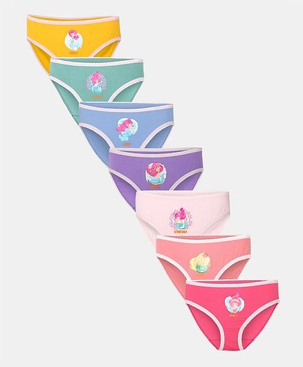 Charm n Cherish 7 Pack Mermaid Print Weekdays Print Panties - Multicolor