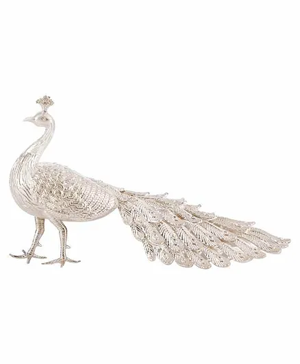 Osasbazaar Sterling Silver Peacock Statue with BIS Hallmark - Silver